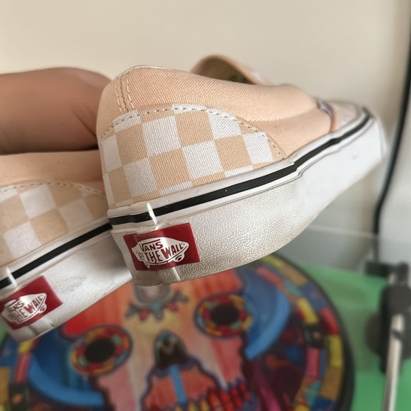 Vans Classic Checkerboard Slip-On Light Pink & White - Picture 6 of 7